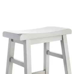 Providence Grey Saddle Backless Counter Stool, 24" -Accent Aura Furniture Store providence grey saddle backless counter stool 24 2