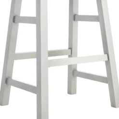 Providence Grey Saddle Backless Counter Stool, 24" -Accent Aura Furniture Store providence grey saddle backless counter stool 24 3