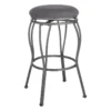 Providence Joseph Light Grey Backless Barstool, 29"