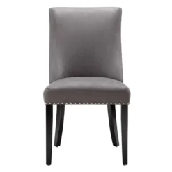 Providence Kane Ringback Dining Chair, Grey -Accent Aura Furniture Store providence kane ringback dining chair grey 1