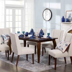 Providence Kessler Wingback Dining Chair, Natural -Accent Aura Furniture Store providence kessler wingback dining chair natural 4