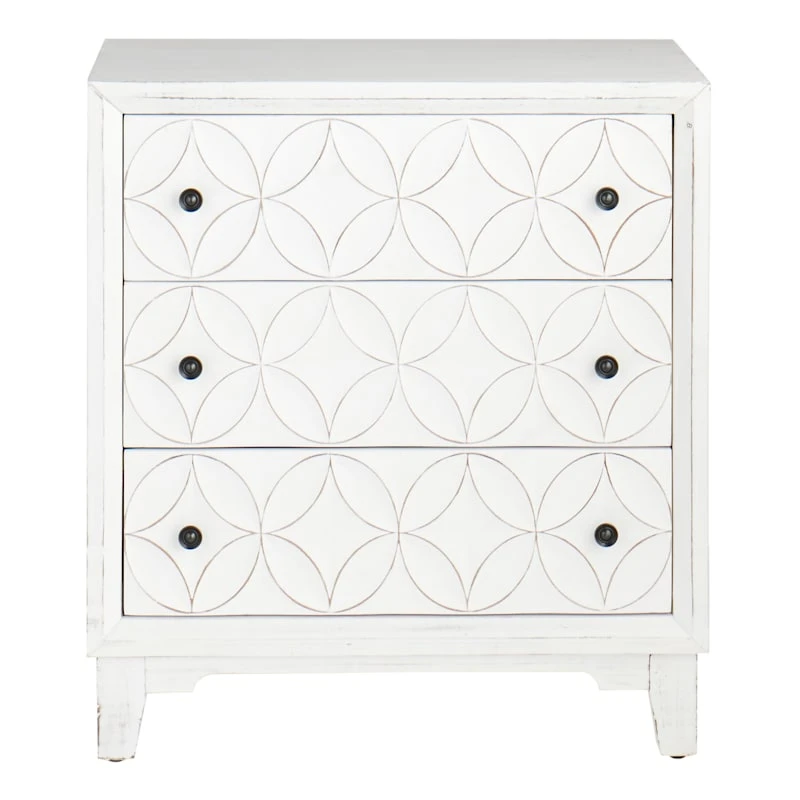 Providence Lorie White 3-Drawer Cabinet 2 Providence Lorie White 3-Drawer Cabinet - Image 2