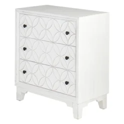 Providence Lorie White 3-Drawer Cabinet 9 Providence Lorie White 3-Drawer Cabinet -Accent Aura Furniture Store providence lorie white 3 drawer cabinet 2