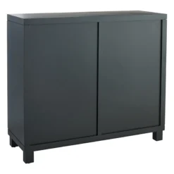 Providence Merrick Black Glass Pane Cabinet -Accent Aura Furniture Store providence merrick black glass pane cabinet 1