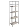Providence Metal Baker Rack With Folding Wood-Top Shelves, 63"