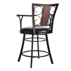 Providence Naomi Counter Stool, Brown -Accent Aura Furniture Store providence naomi counter stool brown 1