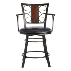 Providence Naomi Counter Stool, Brown -Accent Aura Furniture Store providence naomi counter stool brown 2