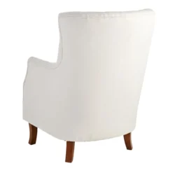Providence Norfolk White Tufted Accent Chair -Accent Aura Furniture Store providence norfolk white tufted accent chair 2