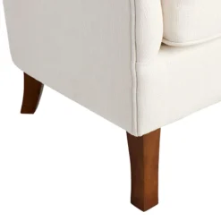 Providence Norfolk White Tufted Accent Chair -Accent Aura Furniture Store providence norfolk white tufted accent chair 3