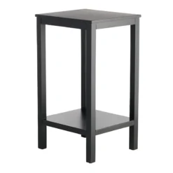 Providence Pratt Black Square Accent Table, 25" -Accent Aura Furniture Store providence pratt black square accent table 25 2