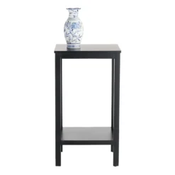 Providence Pratt Black Square Accent Table, 25" -Accent Aura Furniture Store providence pratt black square accent table 25 4