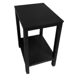 Providence Pratt Black Square Accent Table, 25" -Accent Aura Furniture Store providence pratt black square accent table 25 5