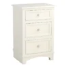 Providence Rachel White 3-Drawer Wood Cabinet