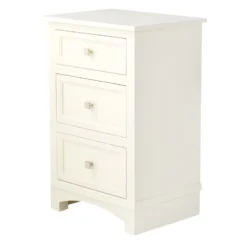 Providence Rachel White 3-Drawer Wood Cabinet -Accent Aura Furniture Store providence rachel white 3 drawer wood cabinet 2