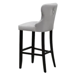 Providence Ring Back Barstool, Grey -Accent Aura Furniture Store providence ring back barstool grey 2