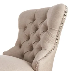 Providence Ring Back Counter Stool, Linen -Accent Aura Furniture Store providence ring back counter stool linen 2