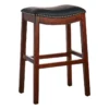 Providence Rylan Backless Barstool, Walnut