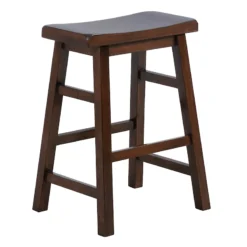 Providence Saddle Counter Stool, Walnut