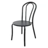 Providence Stackable Outdoor Round Black Bistro Chair