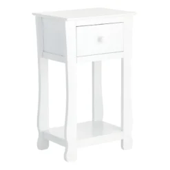 Providence Theodore 1- Drawer Accent Table, White
