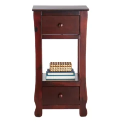 Providence Theodore 2-Drawer Thick Leg End Table, Brown 6 Providence Theodore 2-Drawer Thick Leg End Table, Brown -Accent Aura Furniture Store providence theodore 2 drawer thick leg end table brown 2