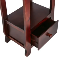 Providence Theodore 2-Drawer Thick Leg End Table, Brown 7 Providence Theodore 2-Drawer Thick Leg End Table, Brown -Accent Aura Furniture Store providence theodore 2 drawer thick leg end table brown 3