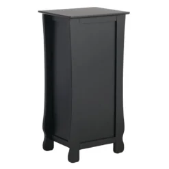 Providence Theodore Black 1-Drawer Cabinet End Table, 29" -Accent Aura Furniture Store providence theodore black 1 drawer cabinet end table 29 4