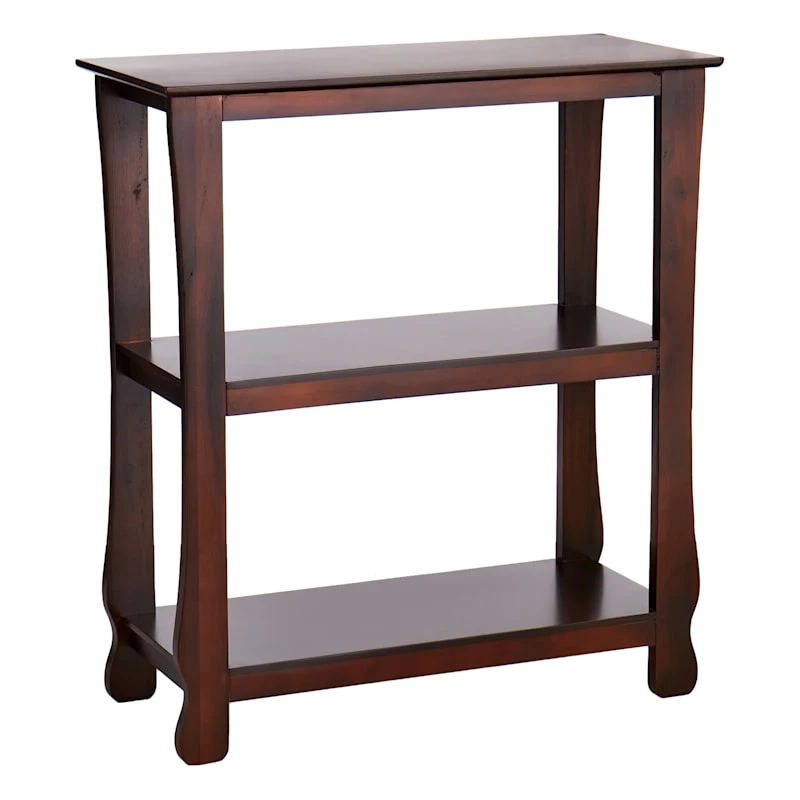 Providence Theodore Brown 3-Tier Thick Leg Bookshelf, 29" 1 Providence Theodore Brown 3-Tier Thick Leg Bookshelf, 29"