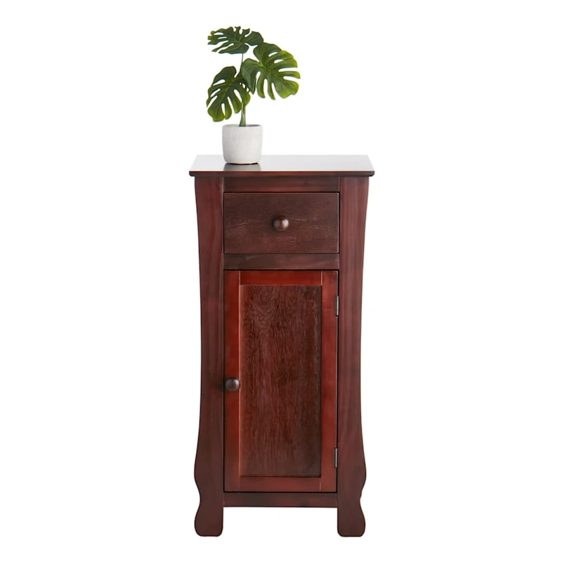 Providence Theodore Dark Brown 1-Drawer Cabinet End Table, 29" 3 Providence Theodore Dark Brown 1-Drawer Cabinet End Table, 29" - Image 3