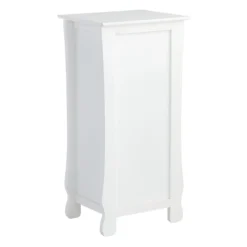 Providence Theodore White 1-Drawer Cabinet End Table, 29" -Accent Aura Furniture Store providence theodore white 1 drawer cabinet end table 29 4