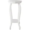 Providence White Wood Octagon Top Plant Stand