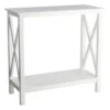Providence White Xavier Console End Table, 30"
