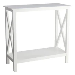 Providence White Xavier Console End Table, 30"