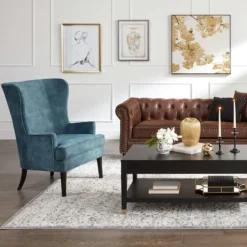 Providence Witney Wingback Chair -Accent Aura Furniture Store providence witney wingback chair 4