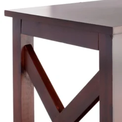 Providence Xavier 3-Tier Brown Bookshelf, 29" -Accent Aura Furniture Store providence xavier 3 tier brown bookshelf 29 3