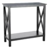 Providence Xavier Black Console Table, 30"