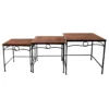Rectangle Wood Top With Metal Leg Table, Large