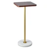 Remy Wood & Marble Drink Table