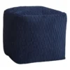 Ripple Pouf, Navy