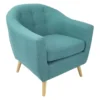 Rockwell Teal Mid-Century Modern Accent Chair