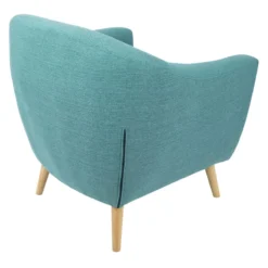Rockwell Teal Mid-Century Modern Accent Chair -Accent Aura Furniture Store rockwell teal mid century modern accent chair 3