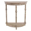 Rounded Turned Leg Wooden Console