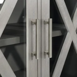 Rowan 3-Drawer Grey Cabinet -Accent Aura Furniture Store rowan 3 drawer grey cabinet 5