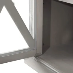 Rowan 3-Drawer Grey Cabinet -Accent Aura Furniture Store rowan 3 drawer grey cabinet 6