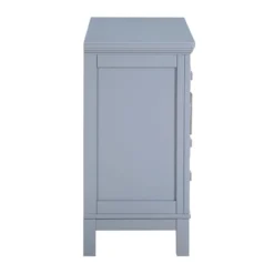 Sadie 2-Drawer Geometric Cabinet, Grey -Accent Aura Furniture Store sadie 2 drawer geometric cabinet grey 3