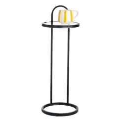 Salem Drink Table, Black -Accent Aura Furniture Store salem drink table black 2