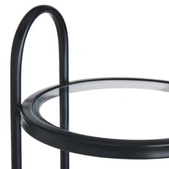 Salem Drink Table, Black -Accent Aura Furniture Store salem drink table black 3