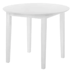 Sophia White Round Dining Table, 35"