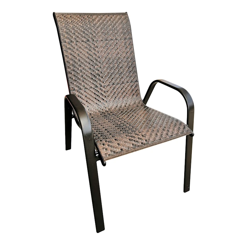 Stackable Brown Outdoor Woven Wicker Chair 1 Stackable Brown Outdoor Woven Wicker Chair