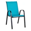 Stackable Teal Sling Patio Chair